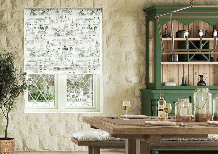 Voyage, Fern - Motorised Roman Blind - Image 3